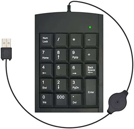 Teclado de número de contabilidad financiera