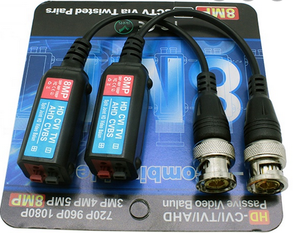 Balun cámara seguridad