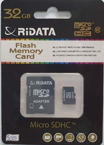 Memoria micro sd ridata 32gb