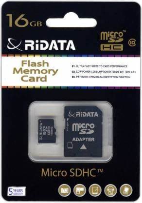 Memoria micro sd ridata 16gbB