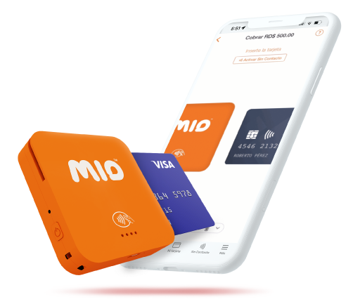 Dispositivo para pagar con tarjeta MIO