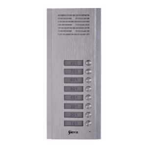 Panel exterior intecom de 8 pulsadores