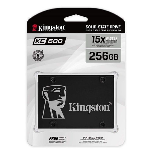 Disco duro ssd kingston kc600 256gb