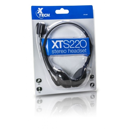 AUDIFONO CON MICROFONO XTECH, 3.5MM XTS-220