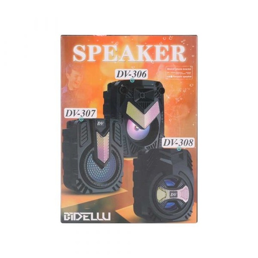 [Caja 305 bocina 308] Altavoz Bluetooth Speaker led DV-305/308